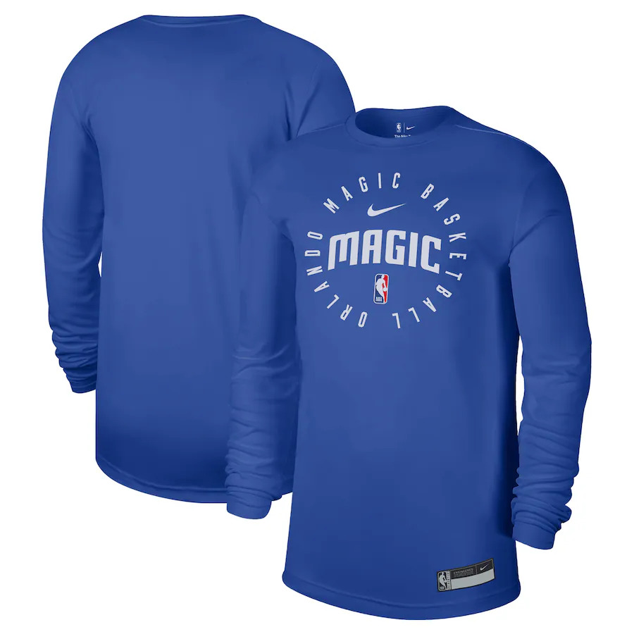 Men's Orlando Magic Blue 2024/25 Legend On-Court Practice Long Sleeve T-Shirt Men's Orlando Magic Blue 2024/25 Legend On-Court Practice Long Sleeve T-Shirt